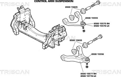 Triscan 8500 15835 - Suspension, bras de liaison cwaw.fr