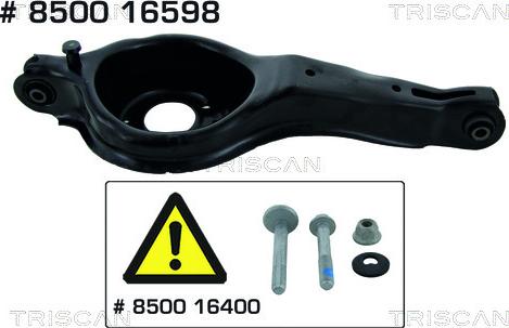 Triscan 8500 16598 - Bras de liaison, suspension de roue cwaw.fr