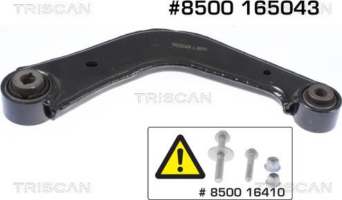 Triscan 8500 165043 - Bras de liaison, suspension de roue cwaw.fr