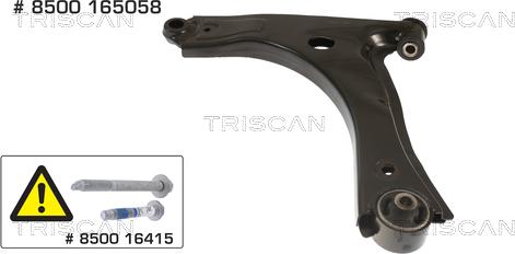 Triscan 8500 165058 - Bras de liaison, suspension de roue cwaw.fr