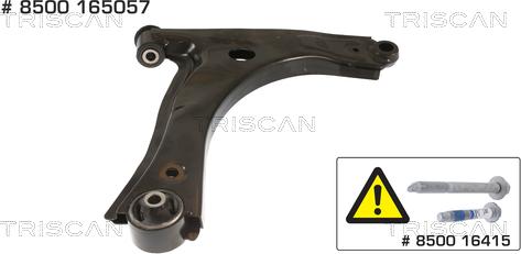 Triscan 8500 165057 - Bras de liaison, suspension de roue cwaw.fr