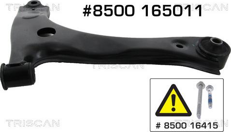 Triscan 8500 165011 - Bras de liaison, suspension de roue cwaw.fr