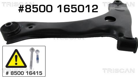 Triscan 8500 165012 - Bras de liaison, suspension de roue cwaw.fr