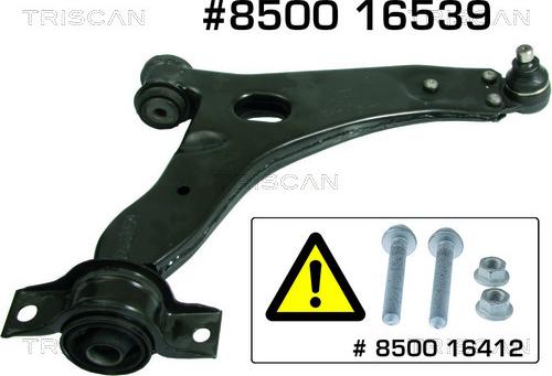 Triscan 8500 16539 - Bras de liaison, suspension de roue cwaw.fr