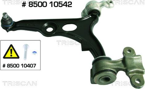 Triscan 8500 10542 - Bras de liaison, suspension de roue cwaw.fr