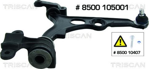 Triscan 8500 105001 - Bras de liaison, suspension de roue cwaw.fr