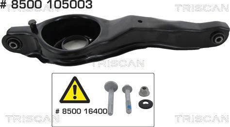 Triscan 8500 105003 - Bras de liaison, suspension de roue cwaw.fr