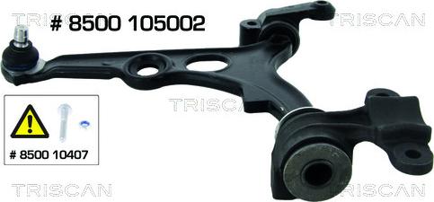 Triscan 8500 105002 - Bras de liaison, suspension de roue cwaw.fr