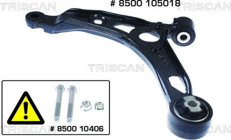 Triscan 8500 105018 - Bras de liaison, suspension de roue cwaw.fr