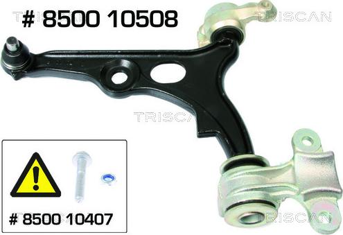 Triscan 8500 10508 - Bras de liaison, suspension de roue cwaw.fr