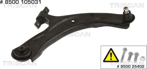 Triscan 8500 105031 - Bras de liaison, suspension de roue cwaw.fr