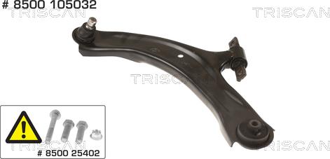 Triscan 8500 105032 - Bras de liaison, suspension de roue cwaw.fr