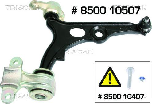 Triscan 8500 10507 - Bras de liaison, suspension de roue cwaw.fr