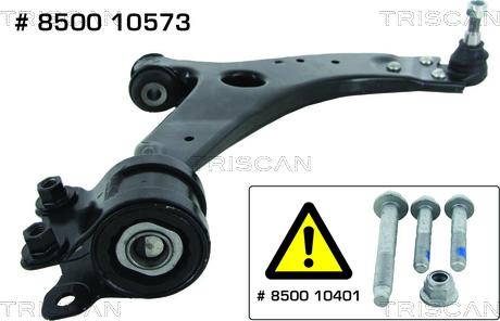 Triscan 8500 10573 - Bras de liaison, suspension de roue cwaw.fr