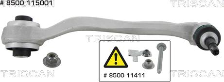 Triscan 8500 115001 - Bras de liaison, suspension de roue cwaw.fr