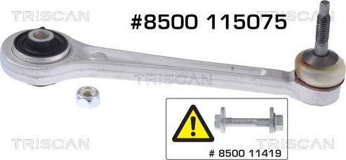 Triscan 8500 115075 - Bras de liaison, suspension de roue cwaw.fr