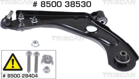 Triscan 8500 38530 - Bras de liaison, suspension de roue cwaw.fr