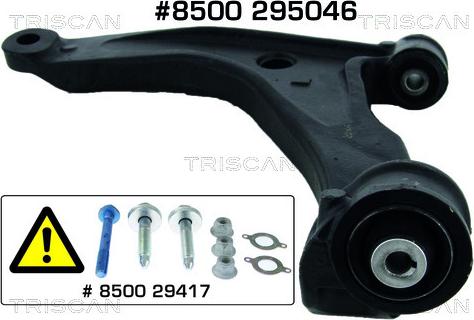 Triscan 8500 295046 - Bras de liaison, suspension de roue cwaw.fr