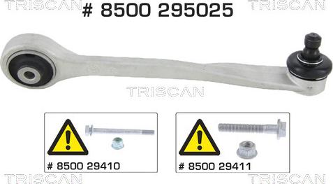 Triscan 8500 295025 - Bras de liaison, suspension de roue cwaw.fr