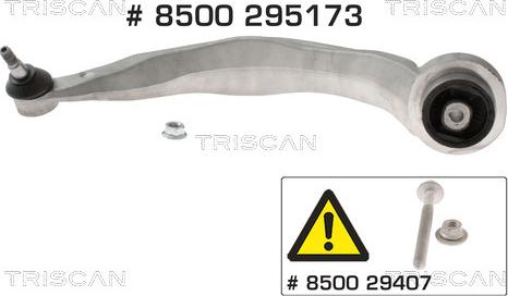 Triscan 8500 295173 - Bras de liaison, suspension de roue cwaw.fr