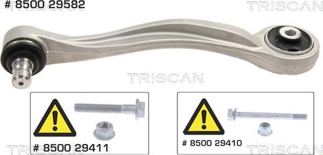 Triscan 8500 29582 - Bras de liaison, suspension de roue cwaw.fr