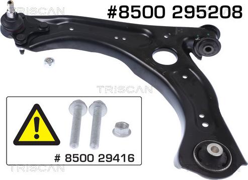 Triscan 8500 295208 - Bras de liaison, suspension de roue cwaw.fr