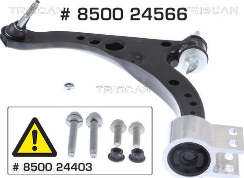 Triscan 8500 24566 - Bras de liaison, suspension de roue cwaw.fr