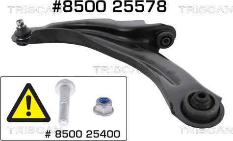 Triscan 8500 25578 - Bras de liaison, suspension de roue cwaw.fr