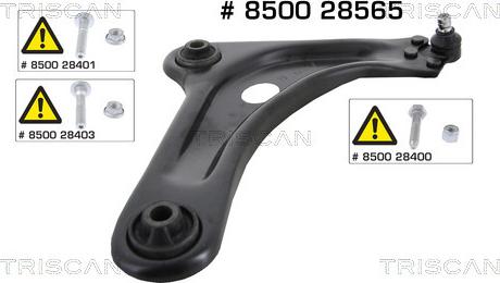 Triscan 8500 28565 - Bras de liaison, suspension de roue cwaw.fr