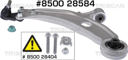 Triscan 8500 28584 - Bras de liaison, suspension de roue cwaw.fr