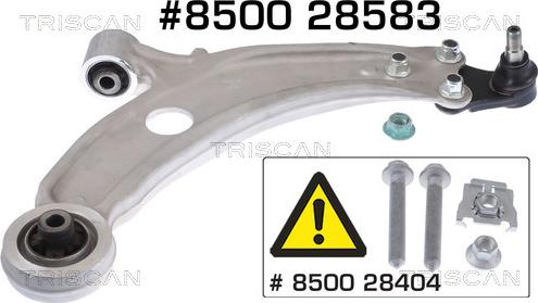 Triscan 8500 28583 - Bras de liaison, suspension de roue cwaw.fr