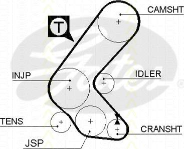 Triscan 8645 5193xs - Courroie de distribution cwaw.fr