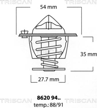 Triscan 8620 9491 - Thermostat d'eau cwaw.fr