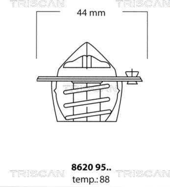 Triscan 8620 9588 - Thermostat d'eau cwaw.fr