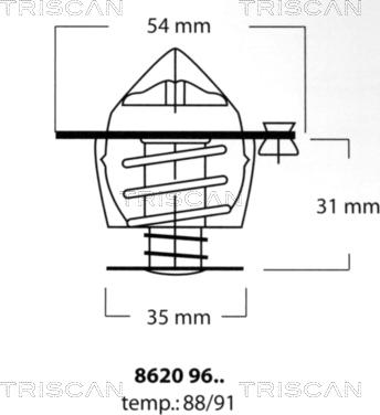 Triscan 8620 9691 - Thermostat d'eau cwaw.fr