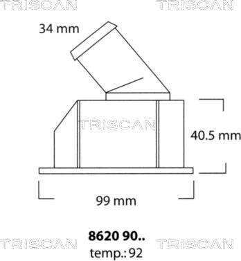 Triscan 8620 9092 - Thermostat d'eau cwaw.fr