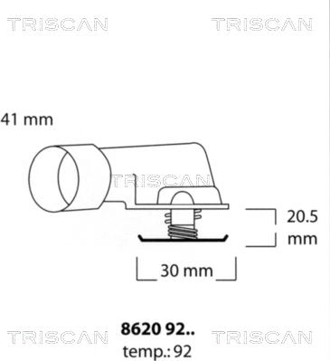 Triscan 8620 9292 - Thermostat d'eau cwaw.fr