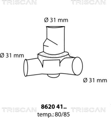 Triscan 8620 4180 - Thermostat d'eau cwaw.fr