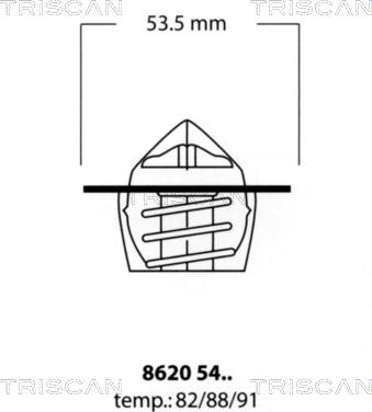 Triscan 8620 5488 - Thermostat d'eau cwaw.fr