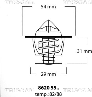 Triscan 8620 5588 - Thermostat d'eau cwaw.fr