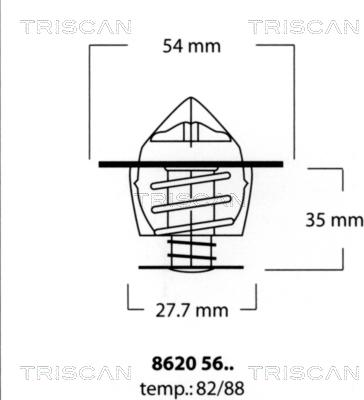 Triscan 86205682 - Thermostat d'eau cwaw.fr