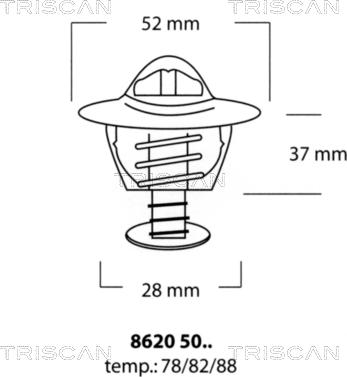 Triscan 8620 5088 - Thermostat d'eau cwaw.fr