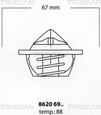 Triscan 8620 6988 - Thermostat d'eau cwaw.fr