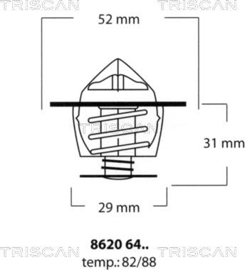 Triscan 8620 6482 - Thermostat d'eau cwaw.fr