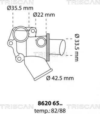 Triscan 8620 6582 - Thermostat d'eau cwaw.fr