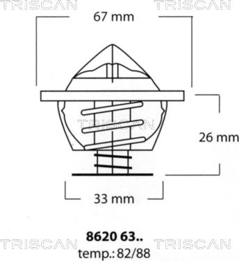 Triscan 8620 6382 - Thermostat d'eau cwaw.fr