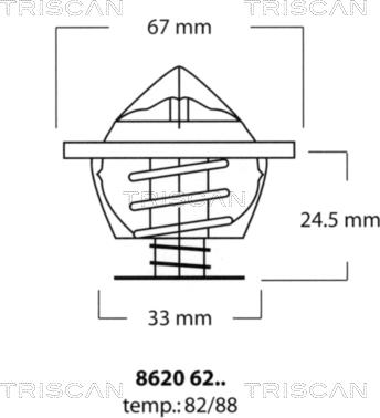 Triscan 8620 6282 - Thermostat d'eau cwaw.fr