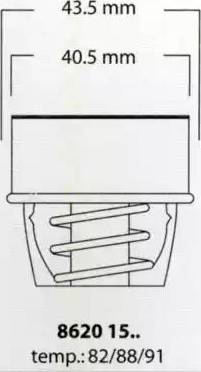 Triscan 8620 1588 - Thermostat d'eau cwaw.fr