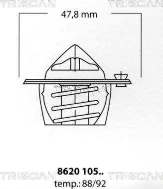 Triscan 8620 10592 - Thermostat d'eau cwaw.fr