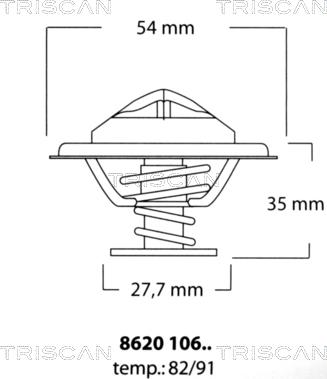 Triscan 8620 10691 - Thermostat d'eau cwaw.fr